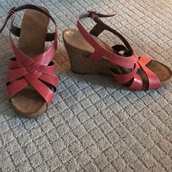 Wedge Sandals - Aerosoles - Peach - Picture 2 of 4